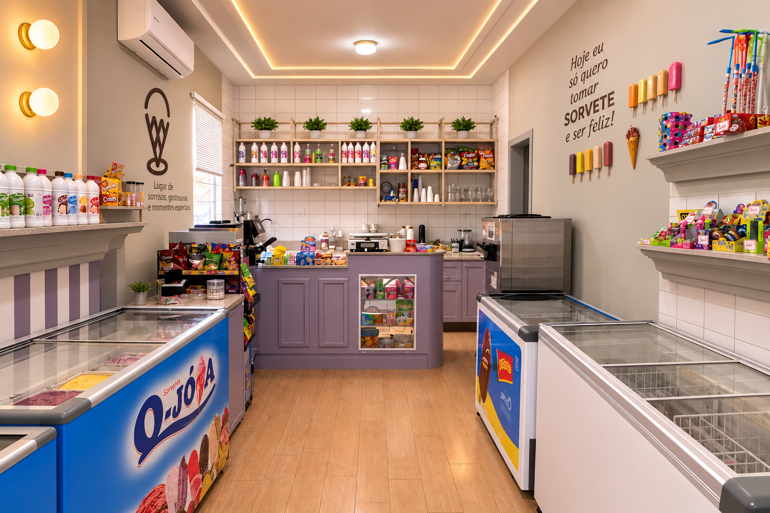 Fachada da Sorveteria e Açaíteria da Praça em Resplendor-MG